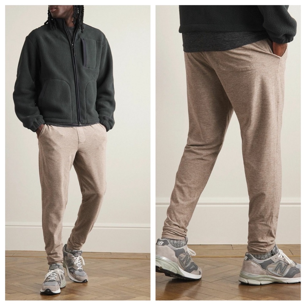 Outdoor Voices Tapered Cloudknit Sweatpants Mocha Tan XXXL